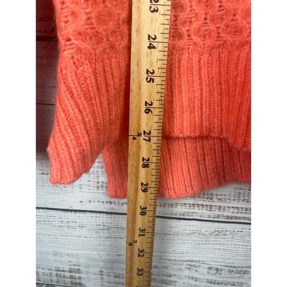 Anthropologie Bia Coral Mock Neck Tunic Sweater XS Alpaca Cozy Boho Oversized - Picture 10 of 12